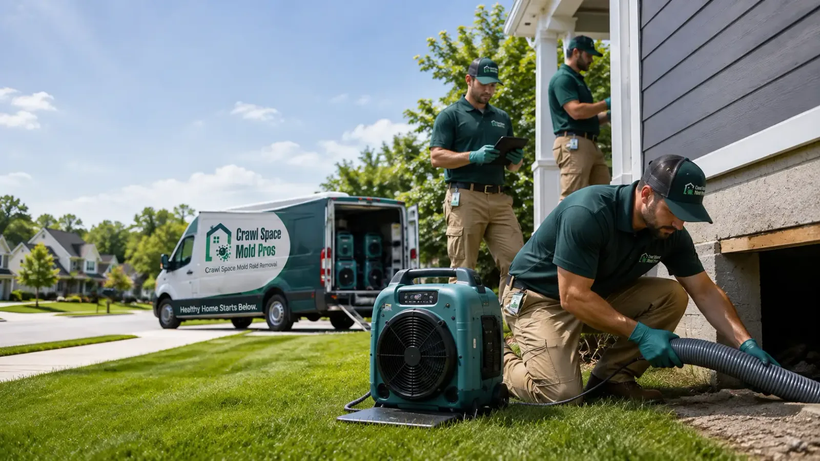 Crawl Space Mold Removal in Rowley, MA
